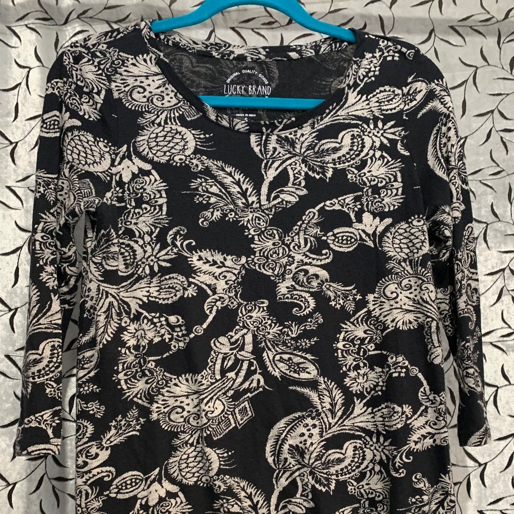 Lucky Brand 3/4 Sleeve Shirt size S